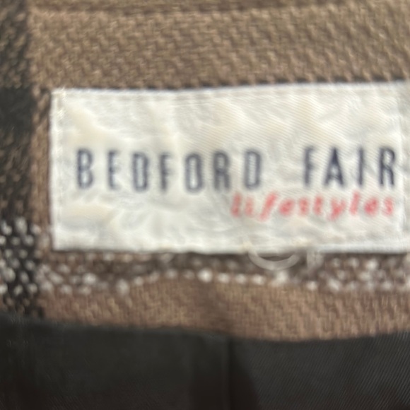 Brown Plaid Women's Jacket - Picture 2 of 2